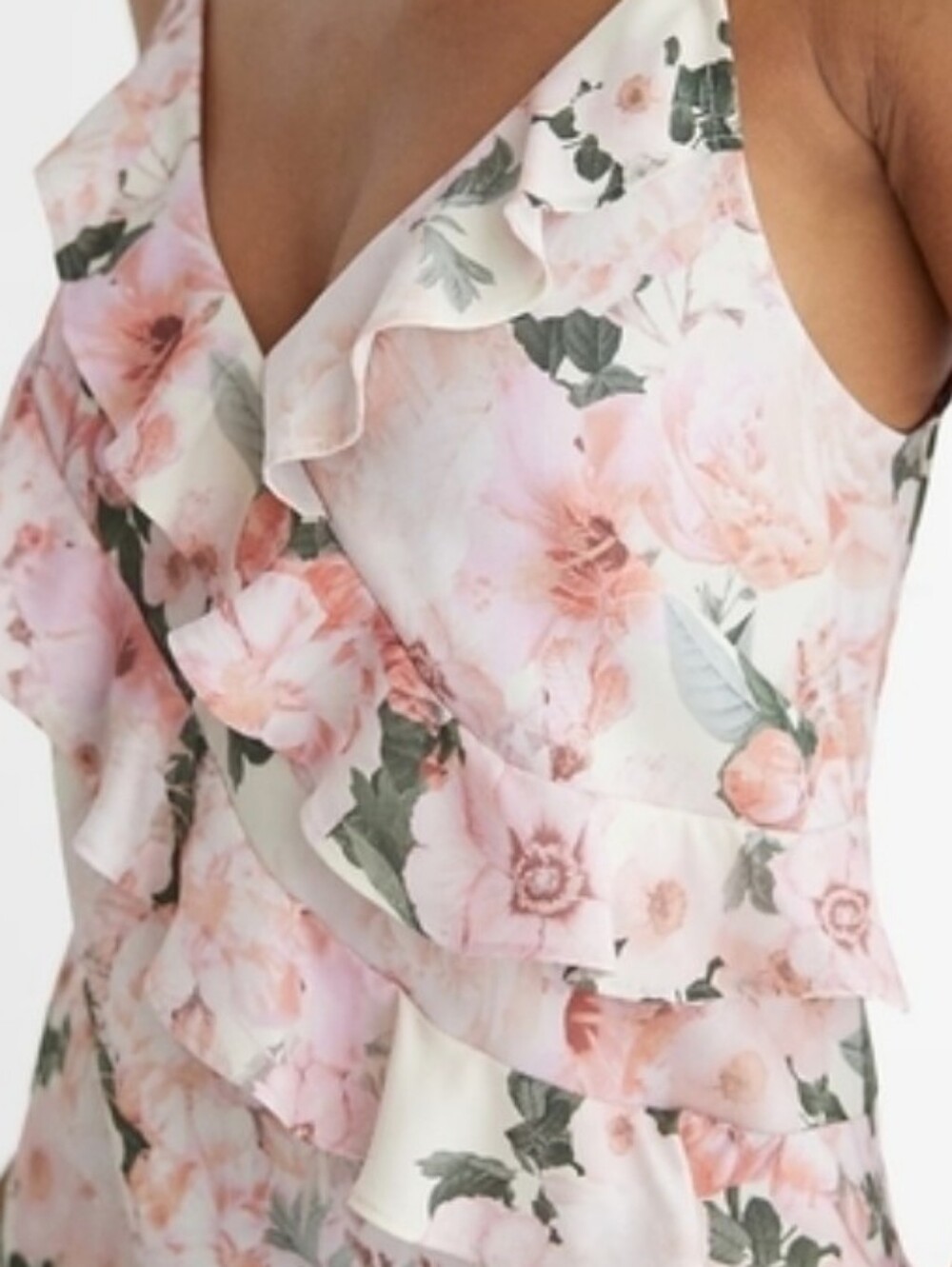 Express Pink Floral Slip Dress